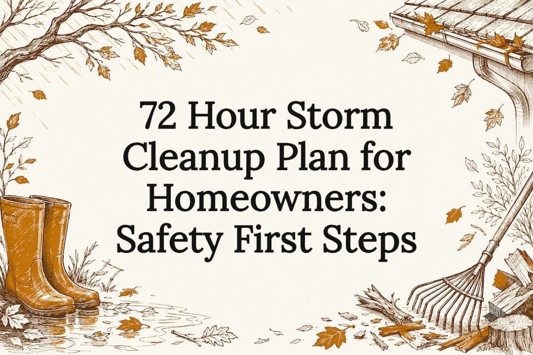 72 Hour Storm Cleanup Plan for Homeowners: Safety First Steps