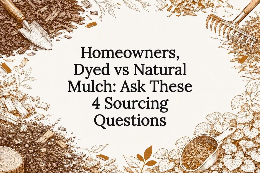 Homeowners, Dyed vs Natural Mulch: Ask These 4 Sourcing Questions