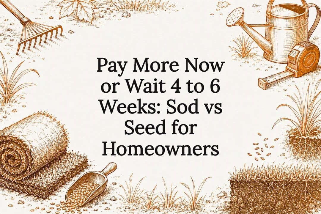 Pay More Now or Wait 4 to 6 Weeks: Sod vs Seed for Homeowners